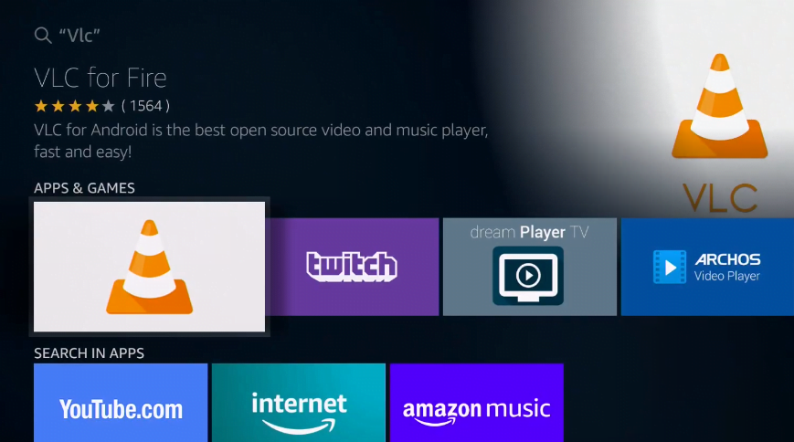vlc for fire tv