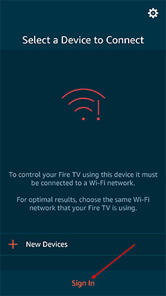 An image featuring how to use the Fire TV App step2