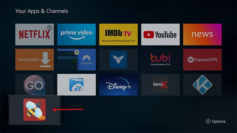 An image featuring how to use the BeeTV App on FireStick step2a