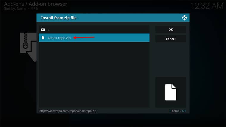 An image featuring an installation example of a Best Kodi Build for FireStick step11