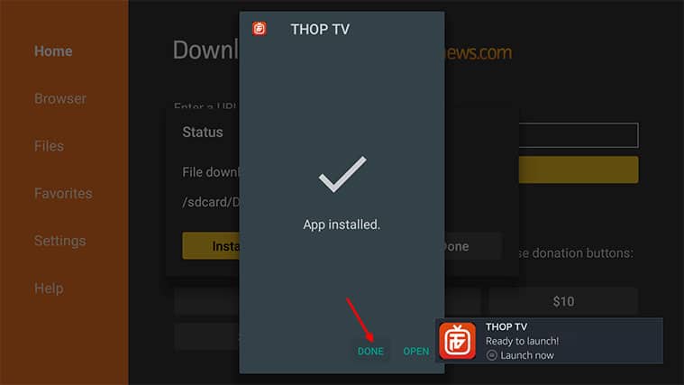 An image featuring How to Install ThopTV on FireStick step 3c