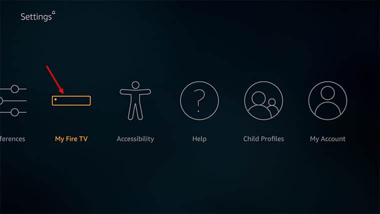 An image featuring how to Enable Apps From Unknown Sources for Exousia APK on FireStick step1b