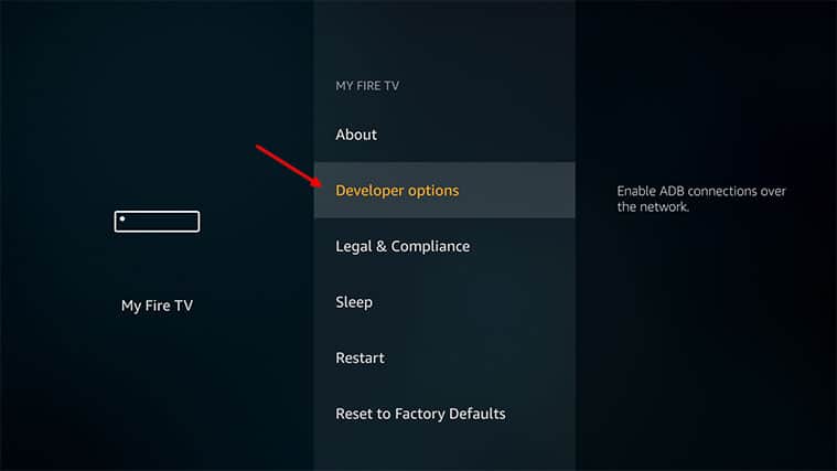An image featuring how to Enable Apps From Unknown Sources for Exousia APK on FireStick step1c