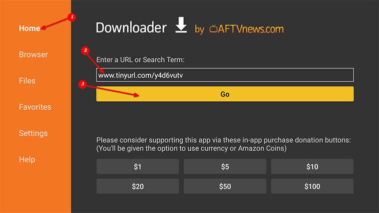 An image featuring how to install the Downloader App for Exousia APK on FireStick step2d