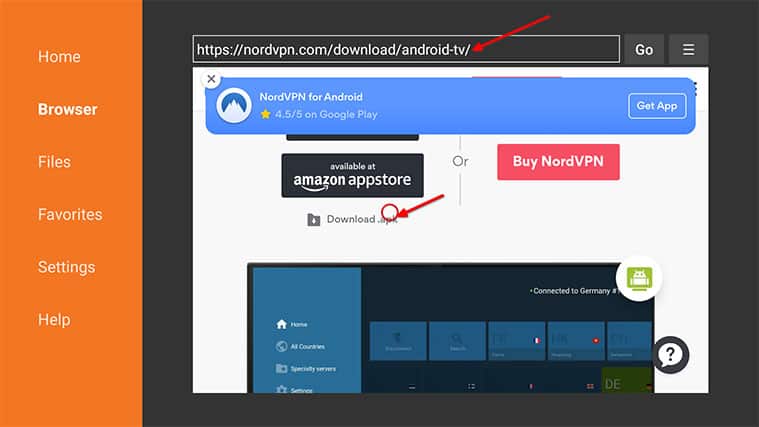 An image featuring how to install NordVPN on FireStick manually step7d