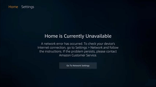 An image featuring Amazon FireStick home is not working