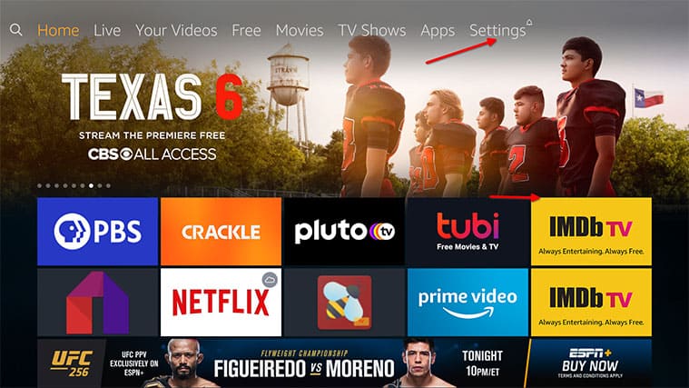 An image featuring how to fix Firestick not playing sound problem by checking apps step1