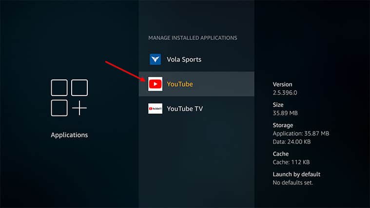 An image featuring how to fix Firestick not playing sound problem by checking apps step5