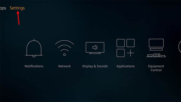An image featuring how to clear the cache and app data on Amazon FireStick step2