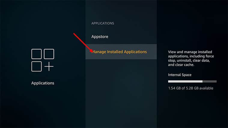An image featuring how to clear the cache and app data on Amazon FireStick step4