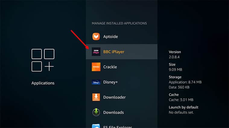 An image featuring how to clear the cache and app data on Amazon FireStick step5