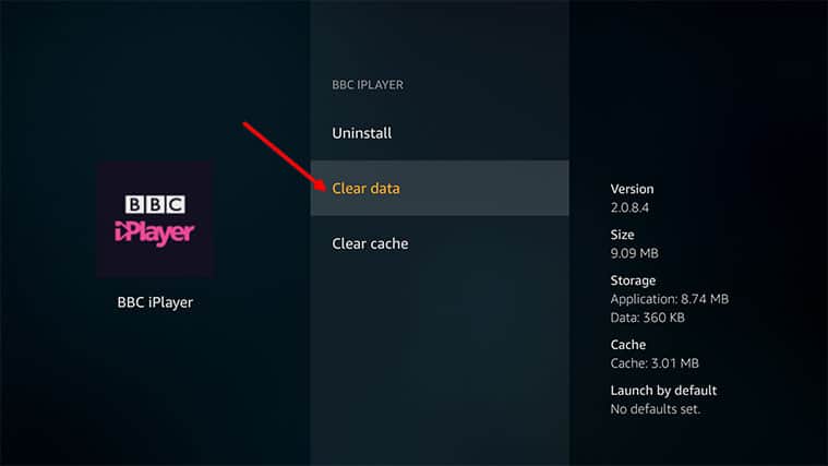 An image featuring how to clear the cache and app data on Amazon FireStick step7