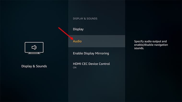 An image featuring how to enable stereo on your FireStick system step3