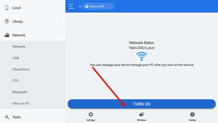 An image featuring how to connect your Fire TV with your PC step6