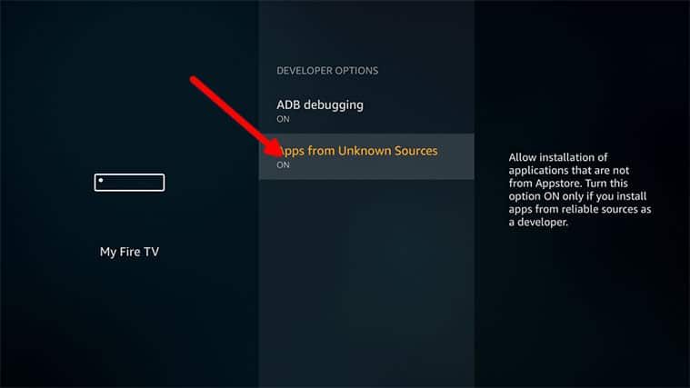An image featuring how to install OLA TV APK on FireStick with downloader step5