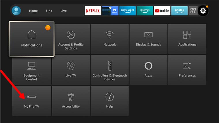 An image featuring how to Enable Unknown Sources on FireStick step2