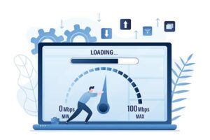 An image featuring download speed concept