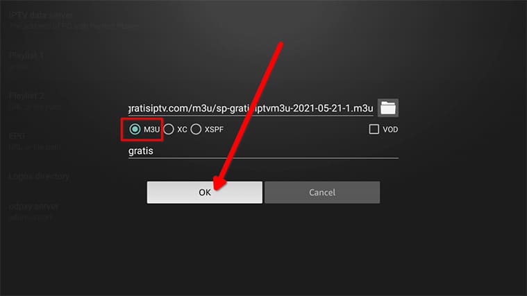 An image featuring how to set up Gratis IPTV in FireStick step26