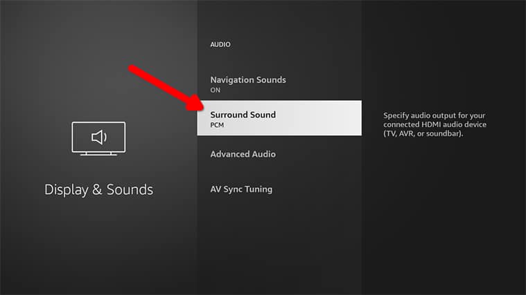 An image featuring how to fix the FireStick Audio Problems step4
