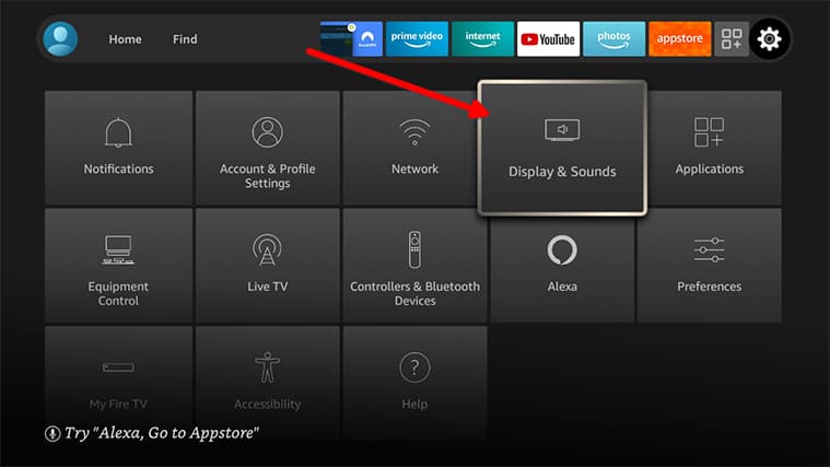 An image featuring how to enable display mirroring mode on Fire TV Stick step3