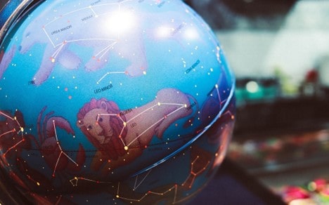globe with constellations